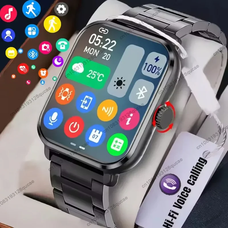 Smart Watch For Android IOS Watches 2.01inch HD Display Bluetooth Call Message Alert Music Sports Mode Smartwatch Men Women Gift