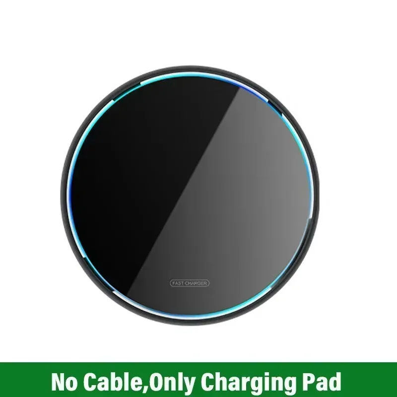 LED Night Light Wireless Charger Stand Pad For iPhone 16 15 14 13 12 Pro Max Samsung S25 S24 Xiaomi Quick Fast Charging Station