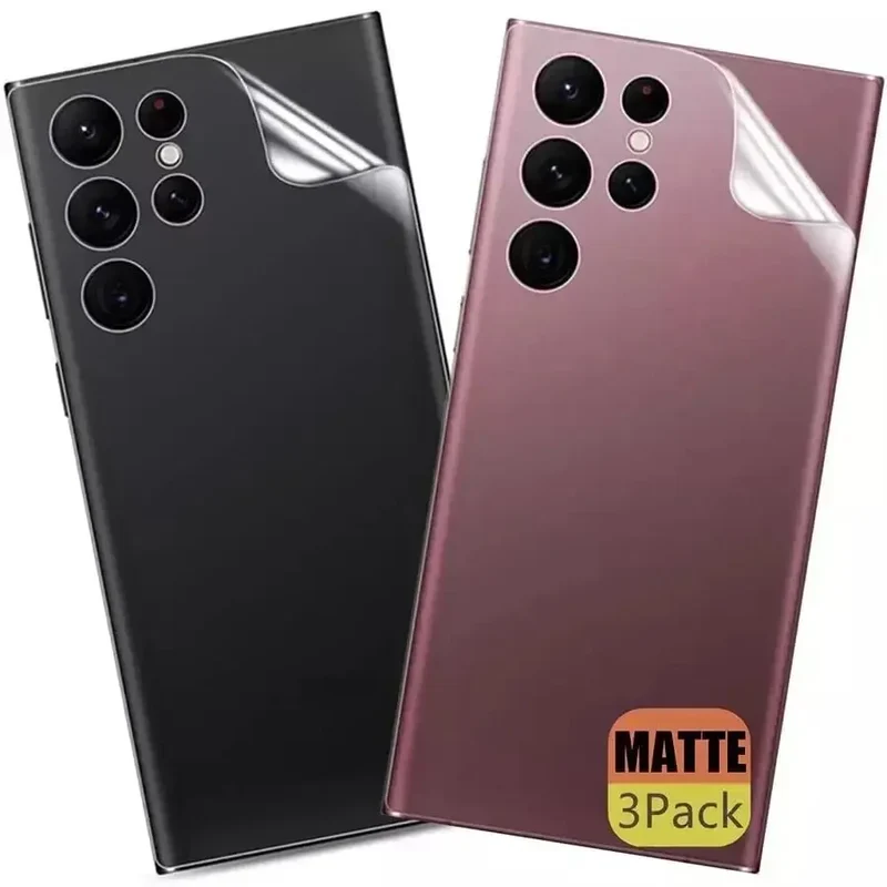 3PCS Back Matte Hydrogel Film for Samsung S24 S23 S22 S21 S20 Ultra FE S10 S9 Plus Screen Protector for Note 8 9 10 20 TPU Film