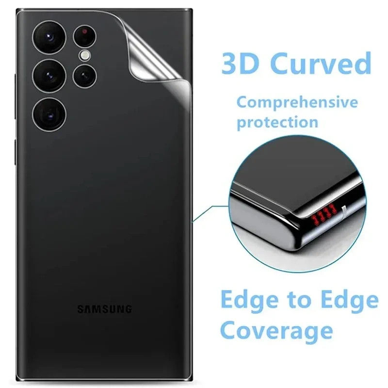 3PCS Back Matte Hydrogel Film for Samsung S24 S23 S22 S21 S20 Ultra FE S10 S9 Plus Screen Protector for Note 8 9 10 20 TPU Film