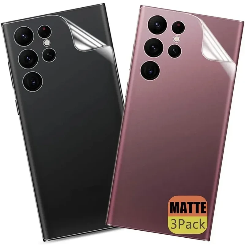 3PCS Back Matte Hydrogel Film for Samsung S24 S23 S22 S21 S20 Ultra FE S10 S9 Plus Screen Protector for Note 8 9 10 20 TPU Film