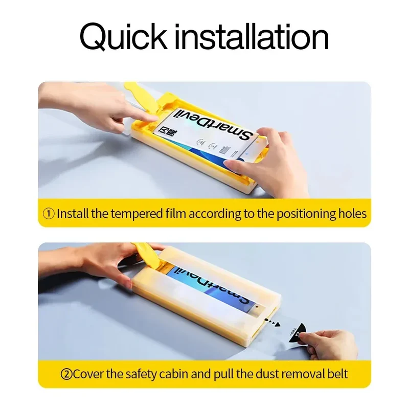 SmartDevil 1/2 PCS Dust-free Microcrystalline Screen Protector for Samsung S23Ultra S22Ultra Full Glue Non-full Cover Soft Film