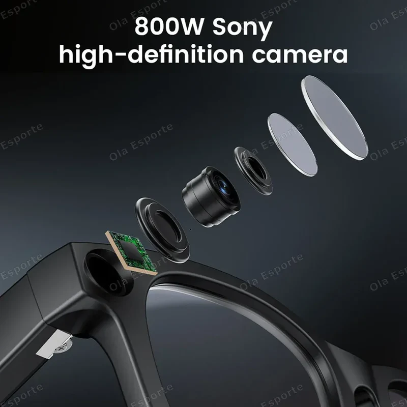 Smart Glasses AI Translation，Photography, Videography，Audio Recording WiFi Transmission Functio Color-Changing Smart Sunglasses