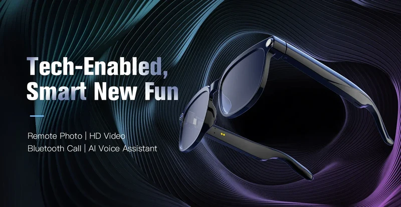 Smart AI Translation Smart Glasses Take Photos Recognizing Objects 4K Camera Bluetooth Music Call Intelligent Recording Glasses