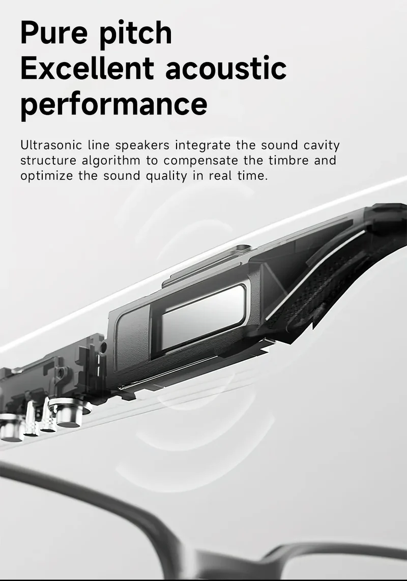 Smart Video Glasses Myopia Prescription Anti Shake Video Recording WIFI Bluetooth Transmission Object Recognition Smart Glasses