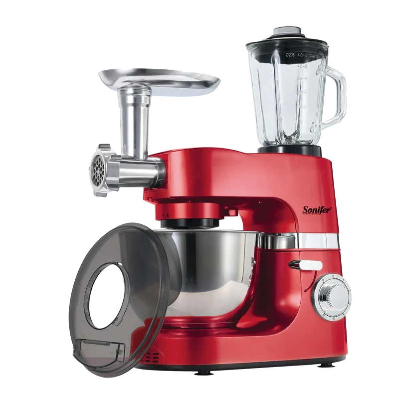 All-in-One 3-in-1 Stand Mixer with Full Metal Gears, 7L Bowl, Blender, Meat Grinder, Dough Hook, Whisk & Beater