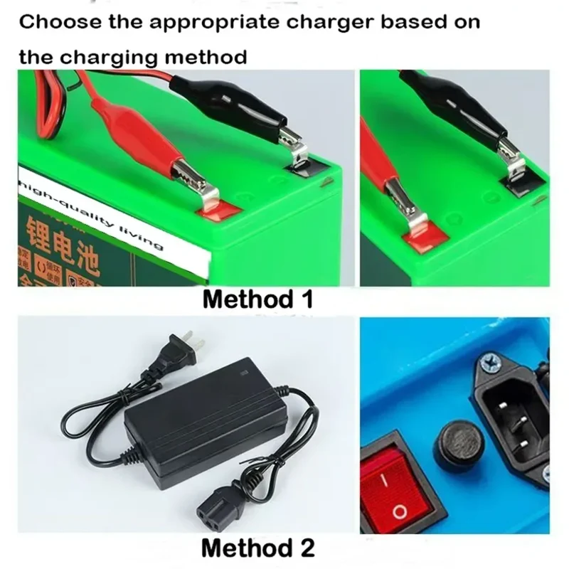 12V Li-ion Battery Pack 50Ah/40Ah/30Ah/20Ah A+ 18650 Battery Pack Long-lasting for Sprayer,Children's Toy Car,Scale,Solar Energy