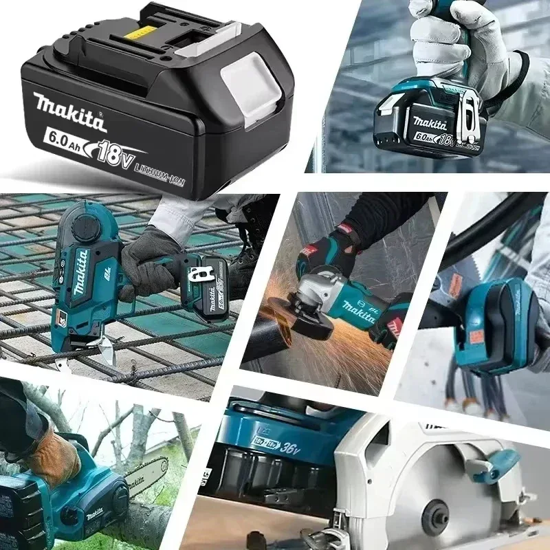 100% Original Makita 18V Battery 18V 6Ah Replacement Battery for Makita BL1860B BL1850 BL1840 BL1830 Li-ion Power Tool Battery