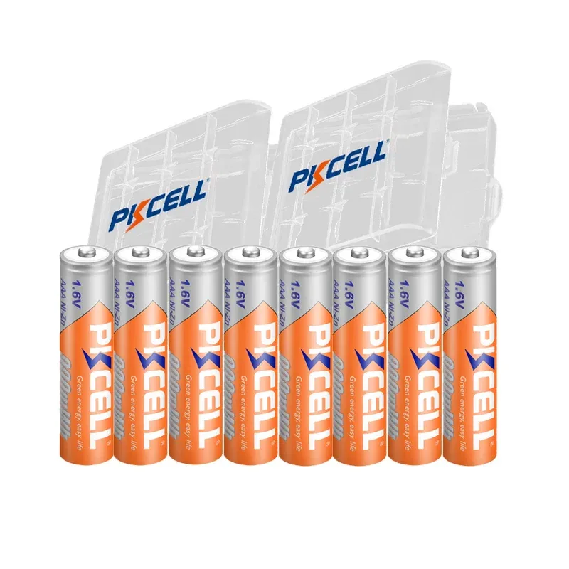4/8/12PC Ni-Zn AAA Rechargeable Battery 1.6V 900mWh AAA nizn batteries pack with NiZn Charger for NIZN AA/AAA Battery