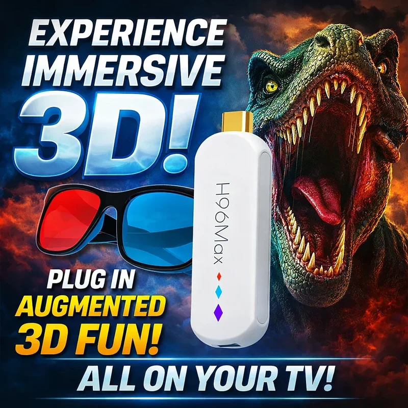 H96 Max S905L TV Stick Android14 Quad Core BT5.0 4K@60fps 2.4G&5G Wifi6 2GB 16GB Google Voice Assistant Media Player AI TV Stick