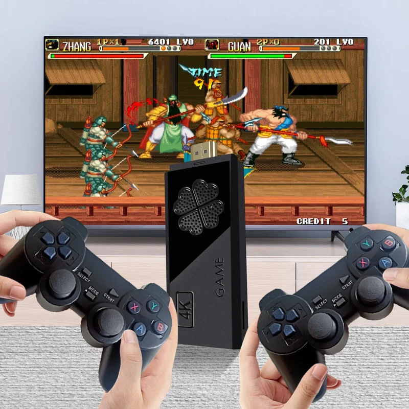 TV Stick M8II Video games devices DDR3 CPU-RK3032 Support expand 32GB 20000+ Games Wireless Controller Switch TV Stick