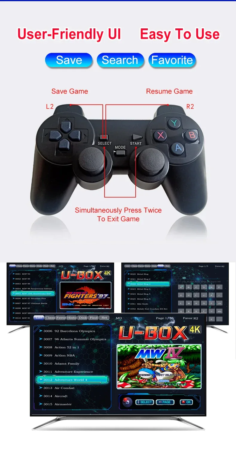 TV Stick M8II Video games devices DDR3 CPU-RK3032 Support expand 32GB 20000+ Games Wireless Controller Switch TV Stick