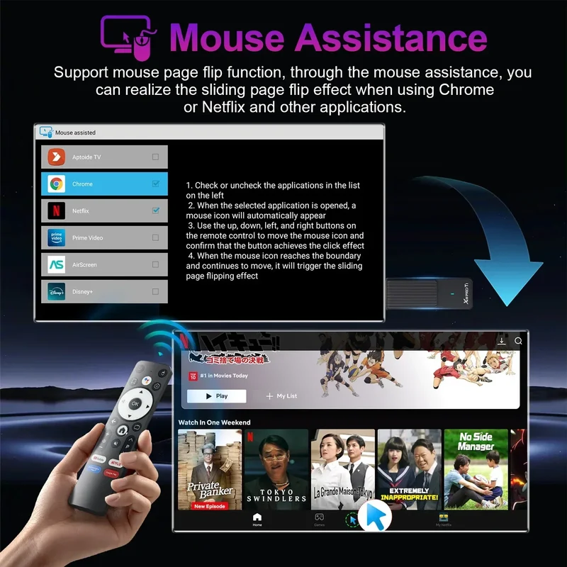 Smart TV Stick Android14.0 X88 PRO RK3518 4K Wifi6 Quad Core Voice Remote Media Player Mini Android TV Stick 2GB 16GB
