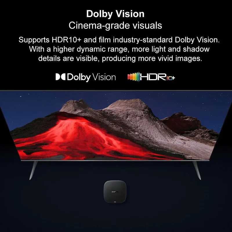 Xiaomi TV Box S 3nd Gen Global Version 2G RAM 32G ROM 4K UHD Dolby Vision HDR10+ Google TV WIFI 6 BT5.2 Google Assistant