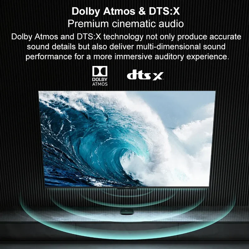 Xiaomi TV Box S 3nd Gen Global Version 2G RAM 32G ROM 4K UHD Dolby Vision HDR10+ Google TV WIFI 6 BT5.2 Google Assistant
