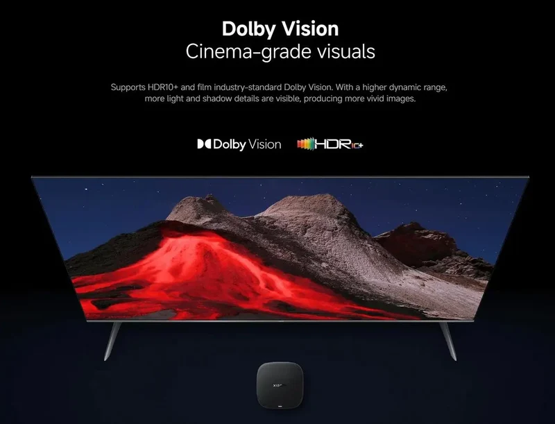 Xiaomi TV Box S 3nd Gen Global Version 2G RAM 32G ROM 4K UHD Dolby Vision HDR10+ Google TV WIFI 6 BT5.2 Google Assistant