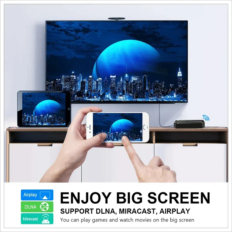 2026 4K UHD HDR10+ Smart Tv Box S905W Quad Core 4G WiFi TV Stick 1+8GB Android 10.0 X96 Mini Multimedia Player TV Box
