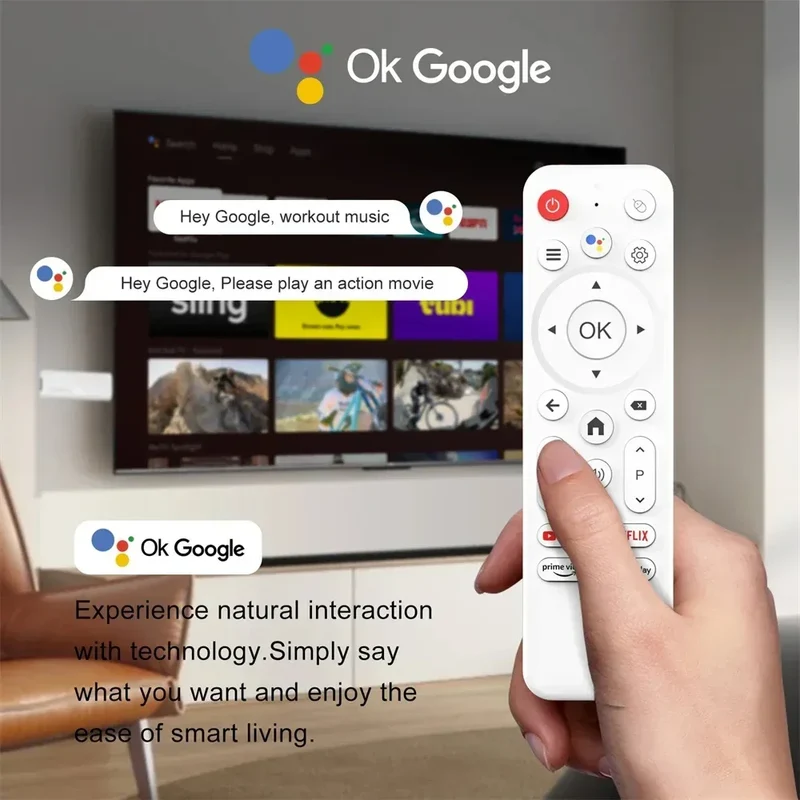 H96 MAX Android Allwinner H313 TV Stick with 2.4G 4K 3D HDR Remote Android 14 BT5.0 Quad Core Home Media Player Voice Assistant