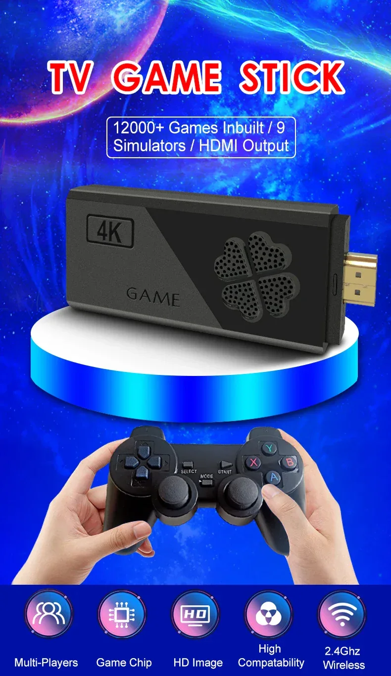 Handheld game Controls TV Stick M8II Support expand 32GB HDMI Output CPU-RK3032 DDR3 Wireless Controller Switch PS1 TV Stick