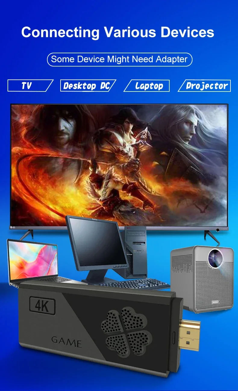 Handheld game Controls TV Stick M8II Support expand 32GB HDMI Output CPU-RK3032 DDR3 Wireless Controller Switch PS1 TV Stick