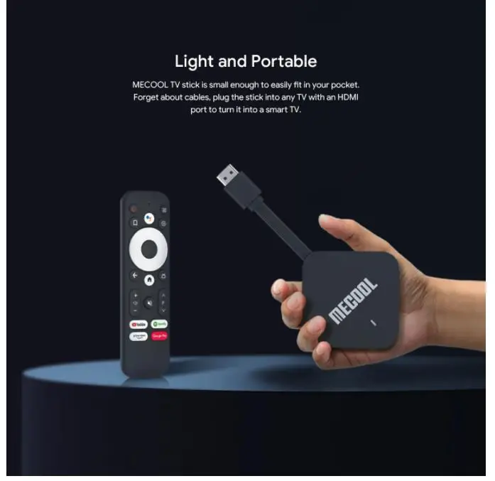 [Genuine]MECOOL ATV KD2 Best Global Version Amlogic S905Y4 TV Stick 4G 32G 4K Dual WIFI Google Certified TV Box BT5.0 PK KD3 KD5