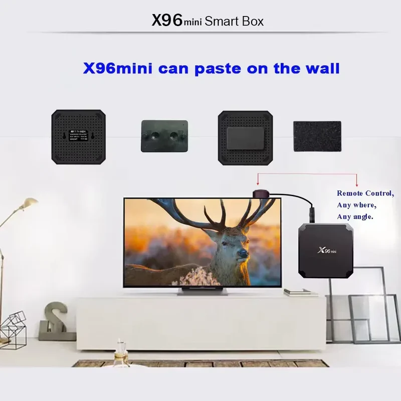 2026 4K UHD HDR 10+ Smart Tv Box Android 10 X96 Mini 4G WiFi TV Stick S905W Quad Core 1+8GB Multimedia Player TV Box