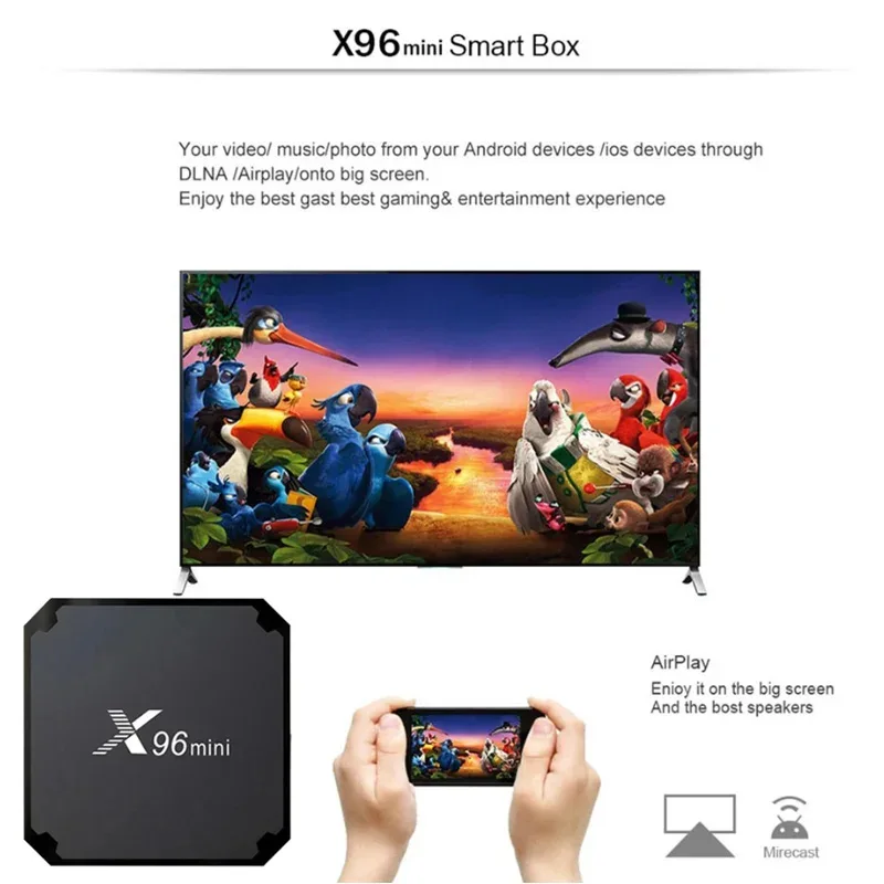 2026 4K UHD HDR 10+ Smart Tv Box Android 10 X96 Mini 4G WiFi TV Stick S905W Quad Core 1+8GB Multimedia Player TV Box