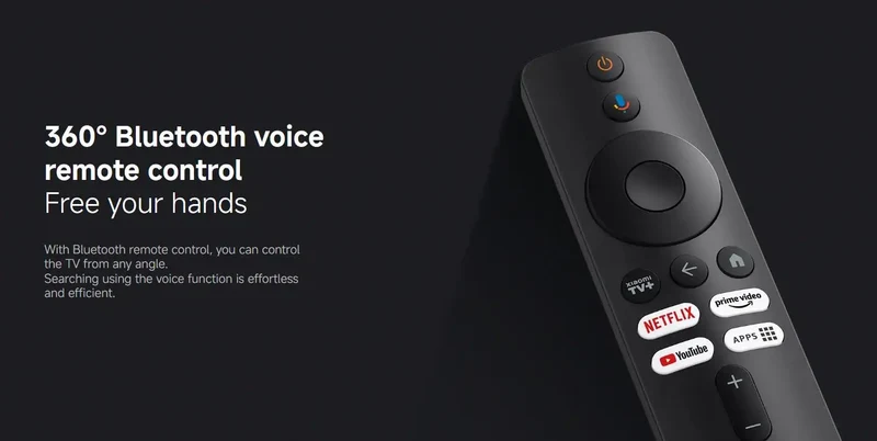 Xiaomi TV Stick 4K 2nd Gen, Portable Streaming Media, Netflix Dual-band WiFi 6 Google Assistant, BT5.2 Smart TV Dongle, 360° Bluetooth Voice Remote Control Google TV