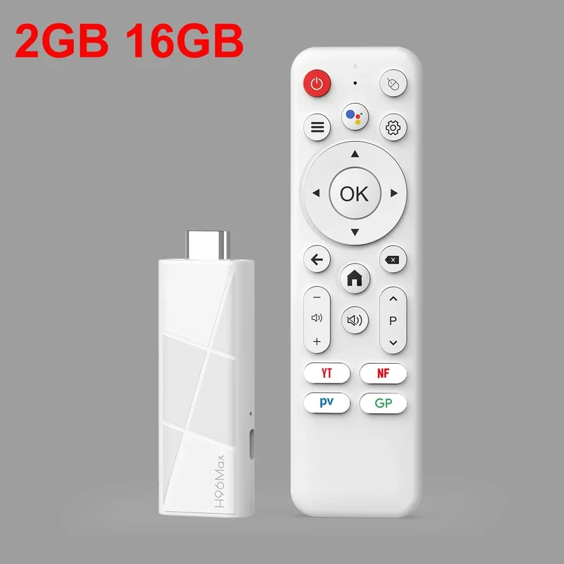 H96 MAX RK3518 Android14 Smart mini TV stick Wifi6 BT5.4 4K HD 3D Quad-Core Ethernet Google Voice Assistant Media Player TV Box