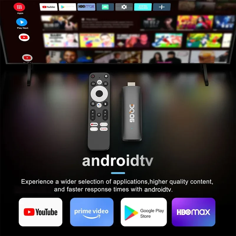 VONTAR Android 12 DQ06 ATV Mini TV Stick Allwinner H618 Quad Core 8K Video 4K@60fps Wifi6 Build in BT Voice Android 12.0 TV BOX