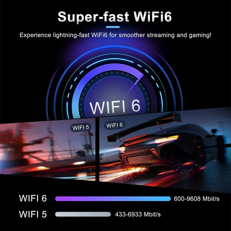 VONTAR Android 12 DQ06 ATV Mini TV Stick Allwinner H618 Quad Core 8K Video 4K@60fps Wifi6 Build in BT Voice Android 12.0 TV BOX