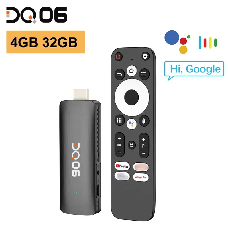 DQ06 ATV Mini TV Stick Android12 Allwinner H618 Quad Core Cortex A53 Support 8K Video 4K Wifi6 BT Remote TVBox Media player