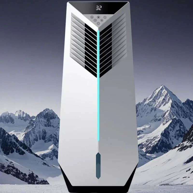 Cold air machine cooling fan household small floor-standing air conditioner mobile electric silent 2025 new water artifact