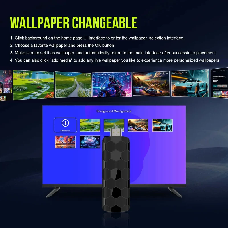 2026 New R3+ TV Stick Dual UI Interface Dual Wifi 2.4G/5.8G 4K Ultra HD 8GB 128GB RK3518 Quad Core Home Theater Media Player