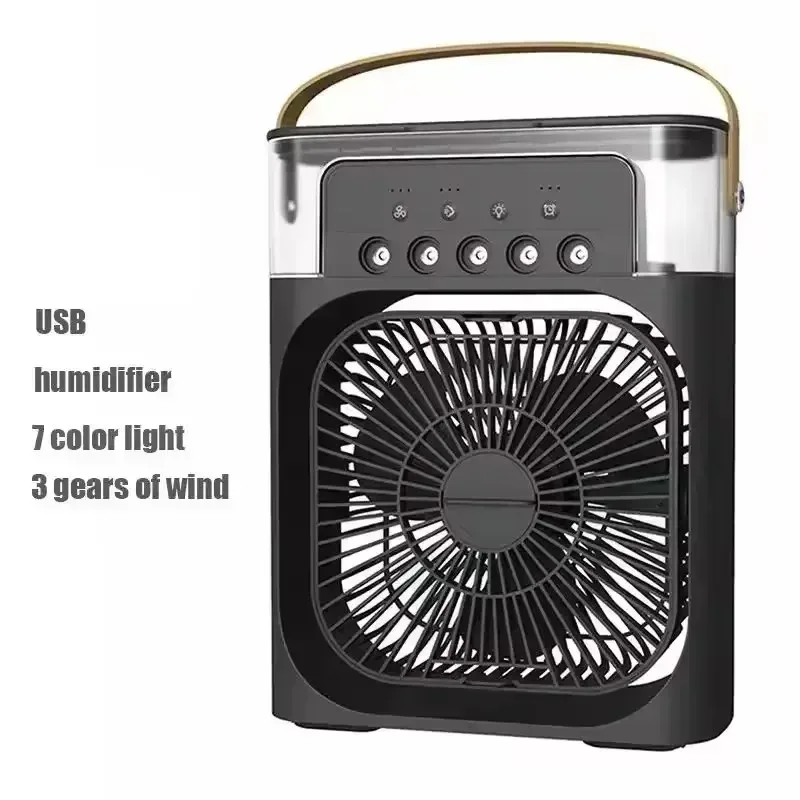 500mL Tank Portable Evaporative Air Cooler - Doubles As Fan, Humidifier; Quiet Mist Spray for Home, Room, Camping, Car, Office