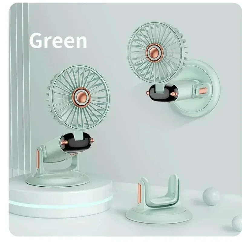 Portable Handheld Mini Fan 3000mAh Foldable Neck Hanging Fans 5 Speed Adjust USB Charge Fan with Phone Stand and Display Screen