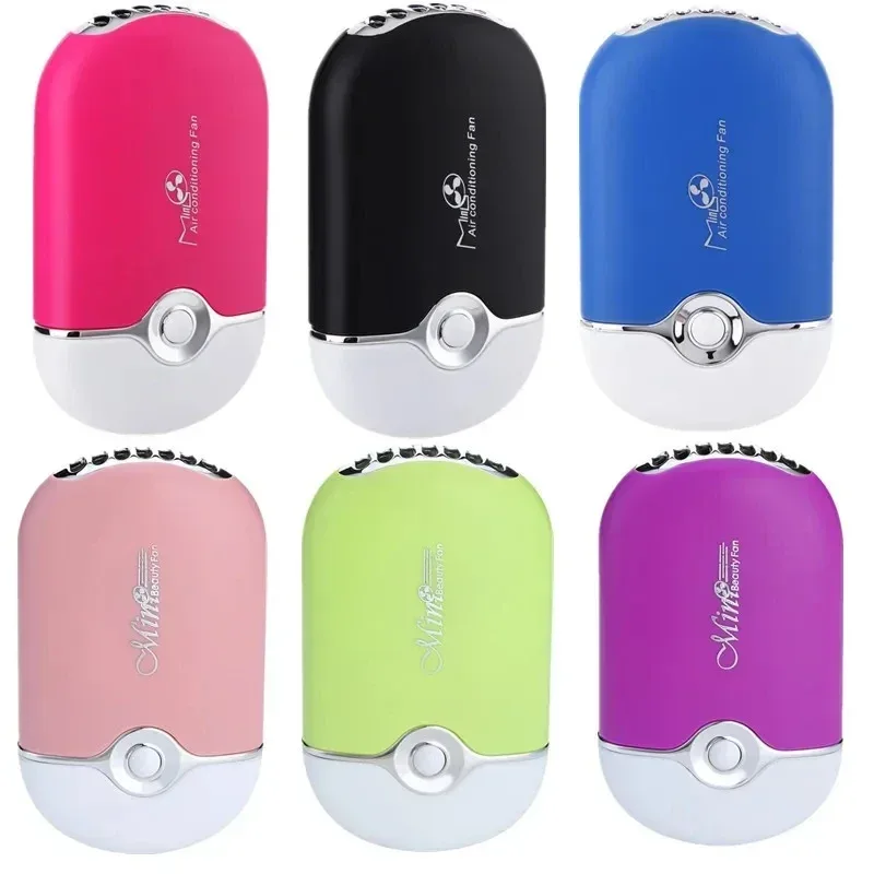 New USB Mini Fan Air Conditioning Blower USB Charging Fan Eyelash Hair Dryer Portable Nail Polish Quick Dry Pocket Cooling Fan