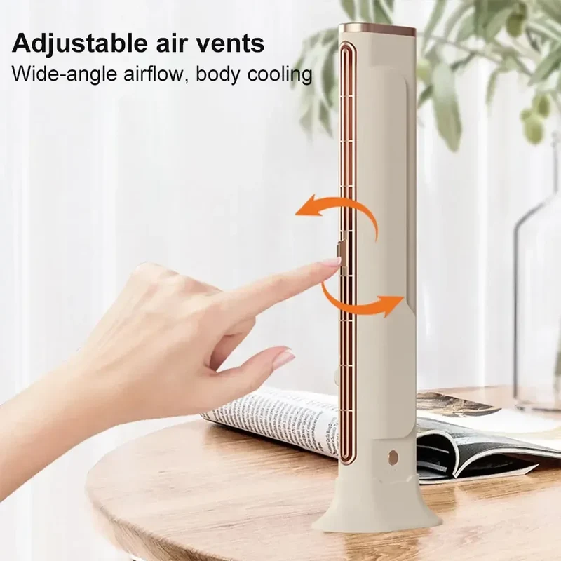 USB DesktopTower Fan Fan Quiet Air Condition Fan Vertical and Horizontal for Bedroom Home Office Room