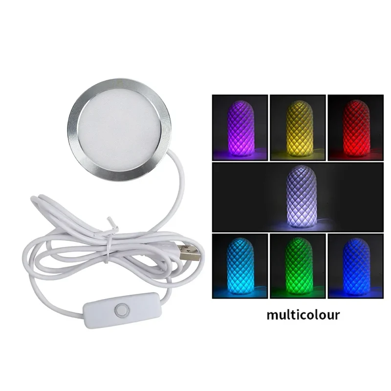 3D Printer DIY Model LED Lamp Kit 001 For Bambu Lab A1/A1mini/P1S/P1P/X1C USB White/Cold/Warm Light For Bambu Lab LED Lamp Kit
