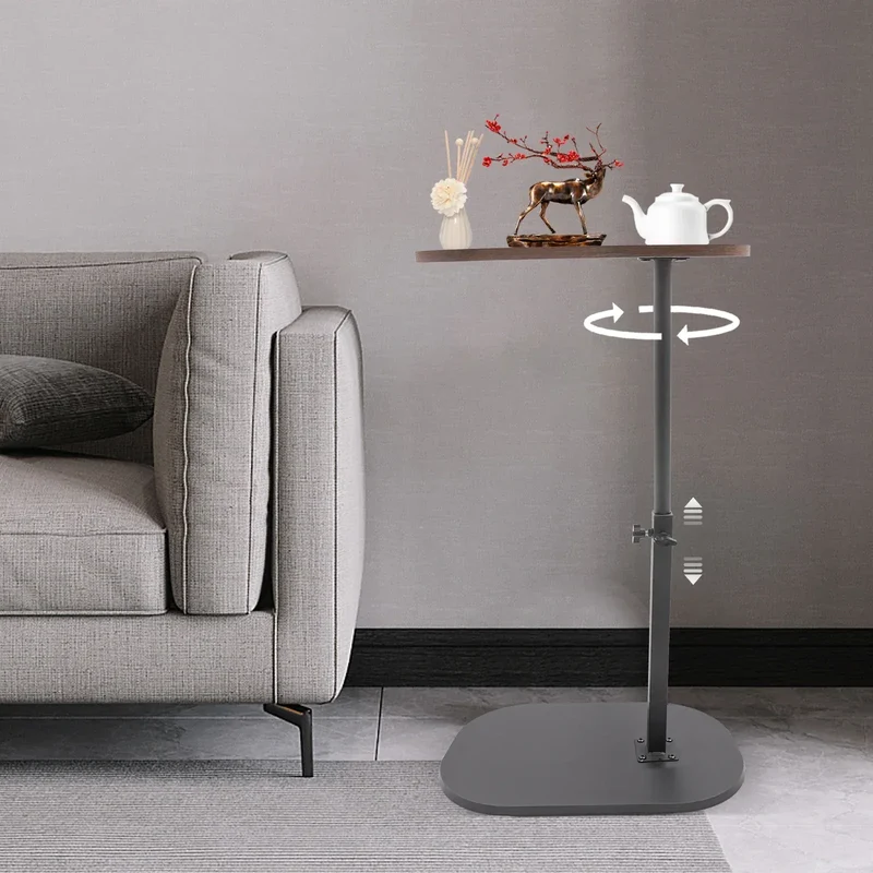 Modern Freestanding C-shaped Side Table Small Coffee Table Height Adjustable Side Table