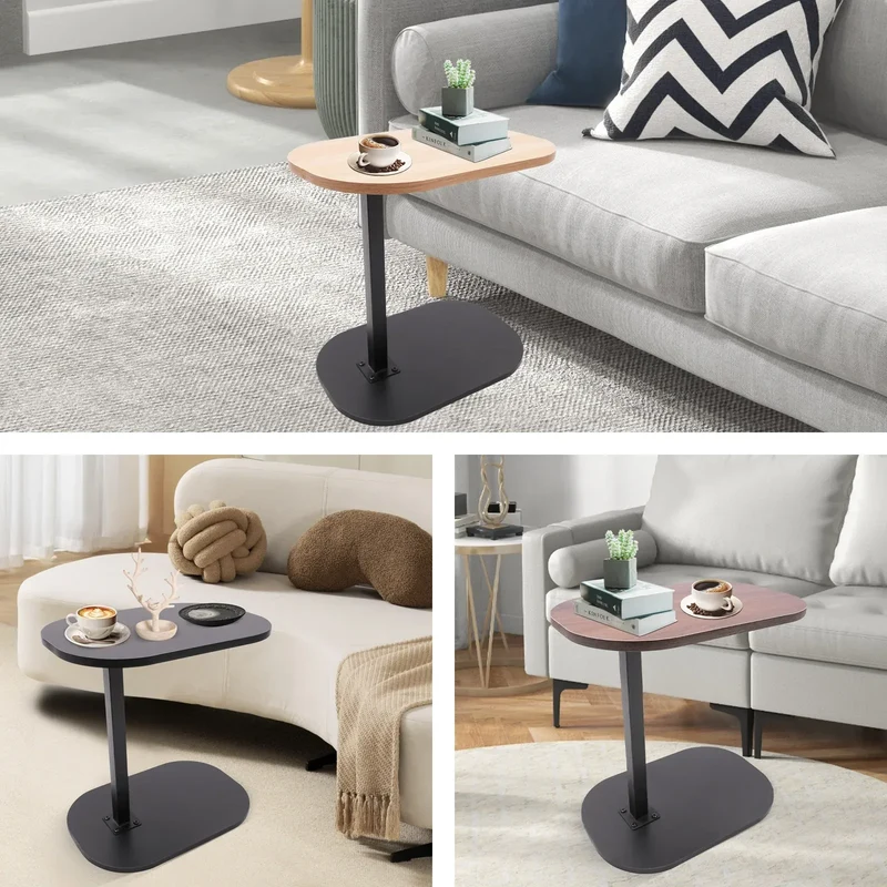 Modern Freestanding C-shaped Side Table Small Coffee Table Height Adjustable Side Table