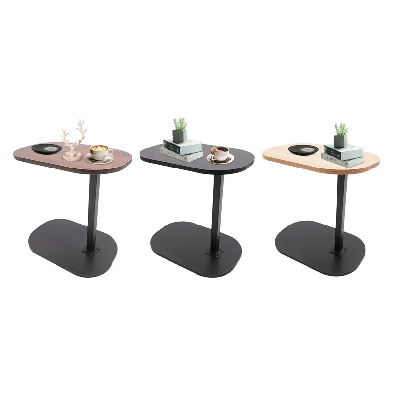 Modern Freestanding C-shaped Side Table Small Coffee Table Height Adjustable Side Table