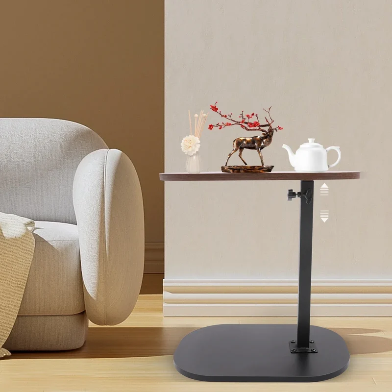 Modern Freestanding C-shaped Side Table Small Coffee Table Height Adjustable Side Table