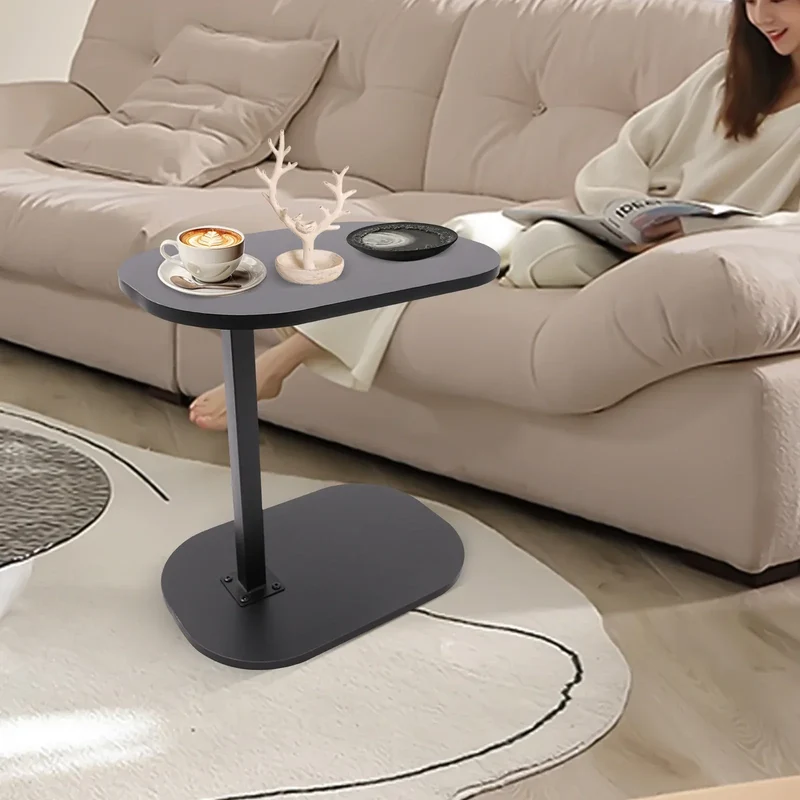 Modern Freestanding C-shaped Side Table Small Coffee Table Height Adjustable Side Table