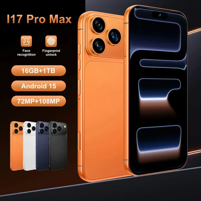 Latest Trends I17 Pro Smartphone High Quality Mobile Phone 4G/5G Telephone 6.9inch CellPhone