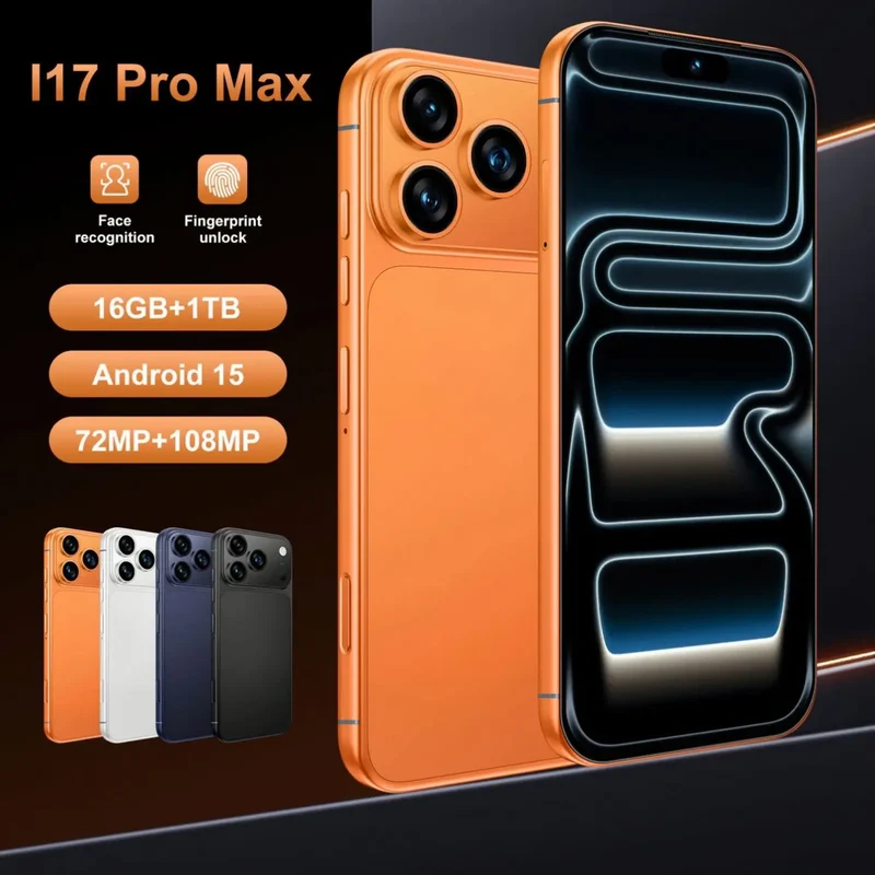 Latest Trends I17 Pro Smartphone High Quality Mobile Phone 4G/5G Telephone 6.9inch CellPhone