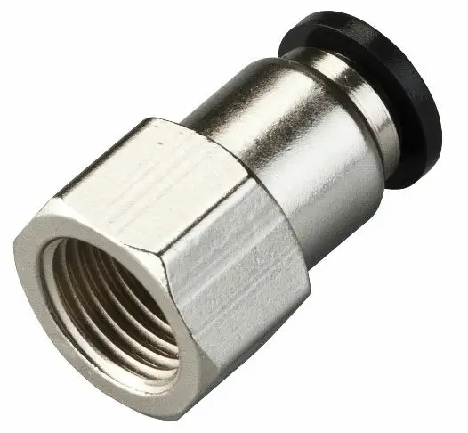 Trachea Pneumatic Quick Connector Female Thread Straight Through PCF/4/6/8mm/10/12/14/01-02-03-04 PCF