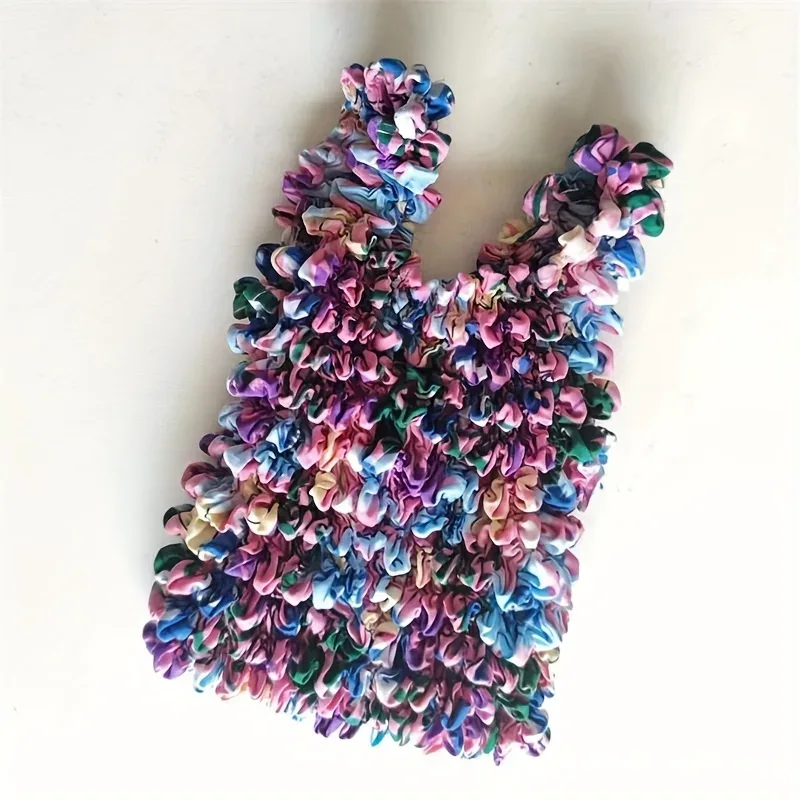 Magic Shopping Bag, Expandable Pleated Handbag, Large Capacity Shopping Bag Suitable for Travel and Shopping