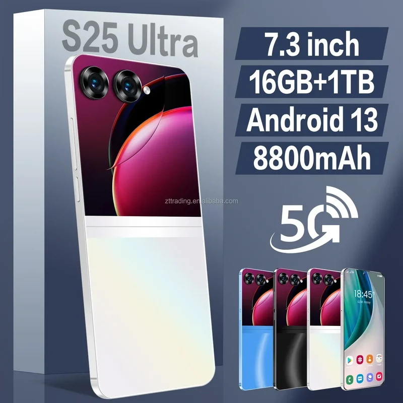 Hot Selling Original S25 ultra Mobile Phones Big Screen Android13.0 5G Smartphone 12gb + 512TB Telephone