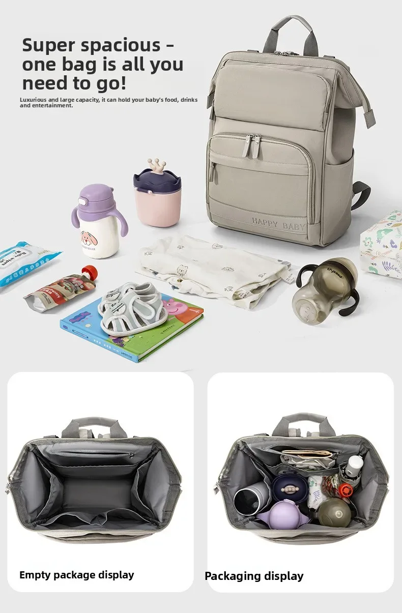 New Mom Bag: Multi-Functional, High-Capacity, Lightweight Diaper Bag with Milk Storage Compartment